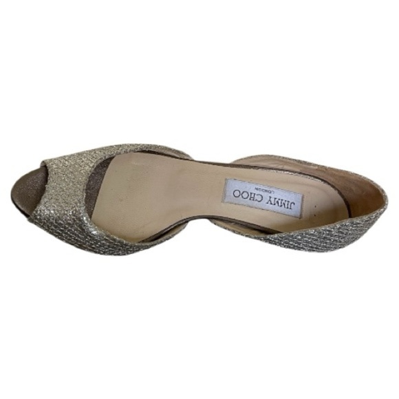 Jimmy Choo Glitter D'Orsay Pumps Size 7 - Picture 4 of 7